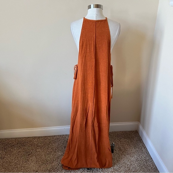 Cult Gaia Remi Knit Tie Waist Halter Maxi Dress 26130 - Picture 7 of 12
